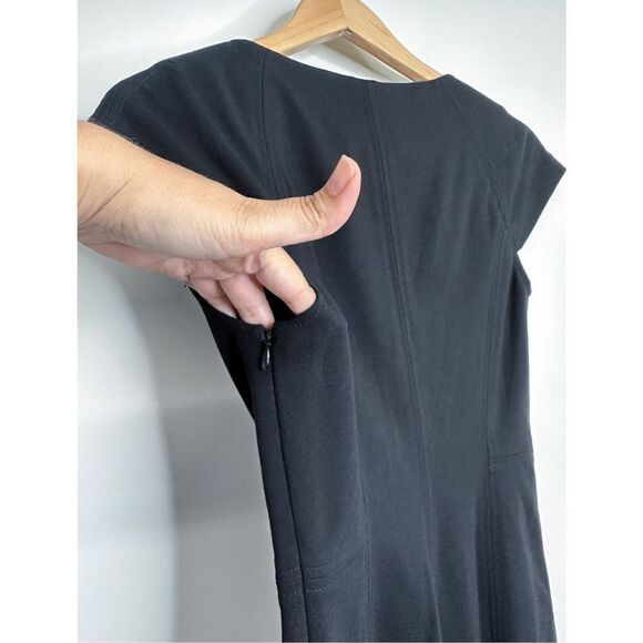 Diane Von Furstenberg Midi Pencil Dress Womens Size 6 Black - Picture 7 of 9